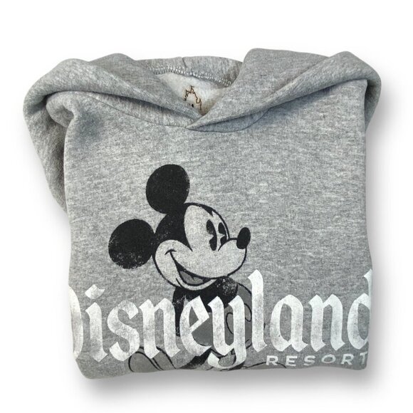 Disneyland Mickey Mouse Hoodie Youth M Gray Resort Hooded Pullover Sweatshirt - Picture 7 of 9